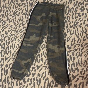PINK Camouflage Jogger Pants with Side Bling